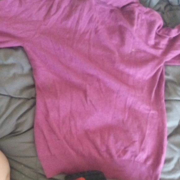 Great Northwest Clothing Company Women's Vibrant Purple Turtleneck Sweater - Picture 4 of 4